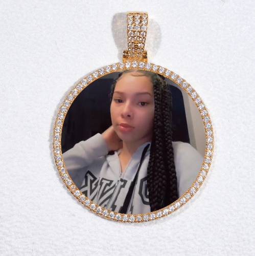 MEDIUM 3D CIRCLE CUSTOM PICTURE PENDANT