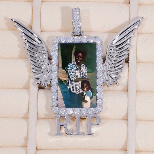 RIP WING 3D CUSTOM PICTURE PENDANT