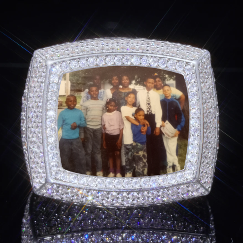 3D CUSTOM PICTURE ICED RING
