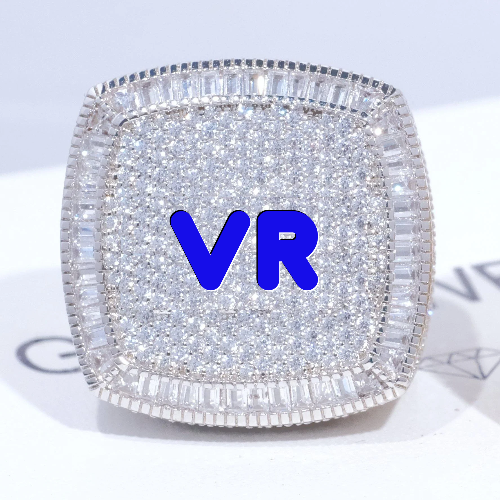 CUSTOM LETTER 3D ICED RING