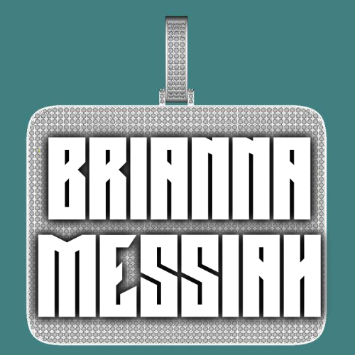 CUSTOM LETTER NECKLACE 3D BIG SQUARE