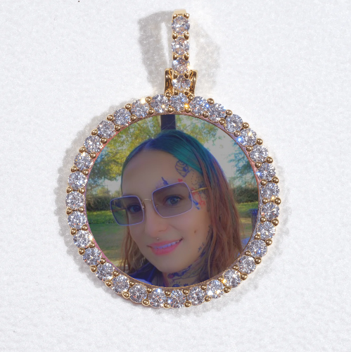 3D CIRCLE CUSTOM PICTURE PENDANT SMALL SIZE
