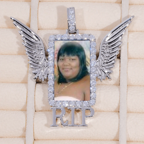 RIP WING 3D CUSTOM PICTURE PENDANT