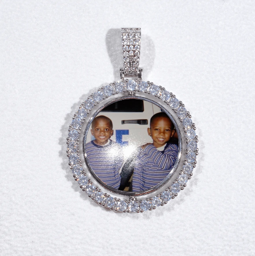 3D Spinning 2-Faced Custom Picture Pendant