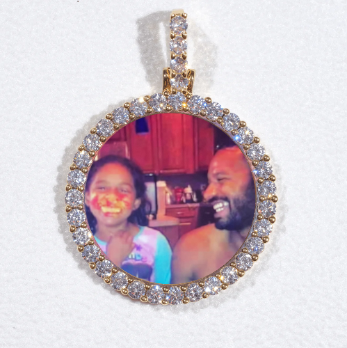 3D CIRCLE CUSTOM PICTURE PENDANT SMALL SIZE