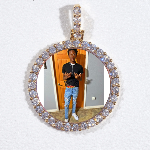 3D CIRCLE CUSTOM PICTURE PENDANT SMALL SIZE