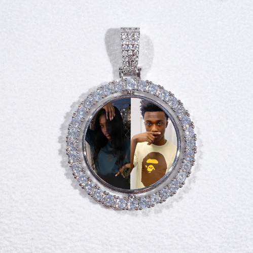 3D Spinning 2-Faced Custom Picture Pendant