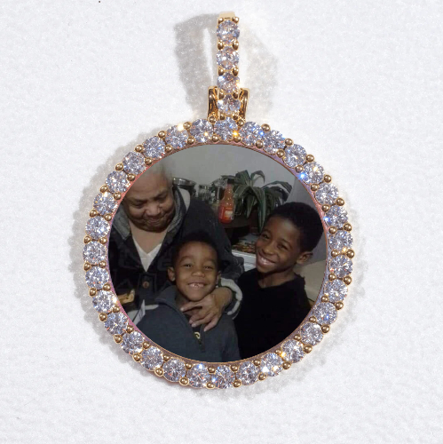 3D CIRCLE CUSTOM PICTURE PENDANT SMALL SIZE