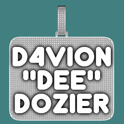 CUSTOM LETTER NECKLACE 3D BIG SQUARE