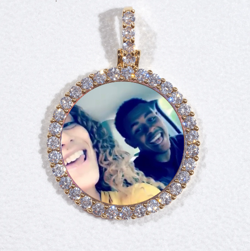3D CIRCLE CUSTOM PICTURE PENDANT SMALL SIZE