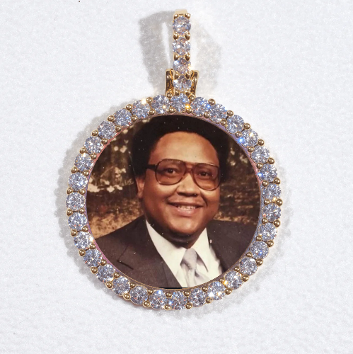 3D CIRCLE CUSTOM PICTURE PENDANT SMALL SIZE