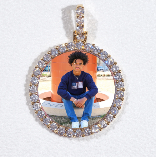 3D CIRCLE CUSTOM PICTURE PENDANT SMALL SIZE