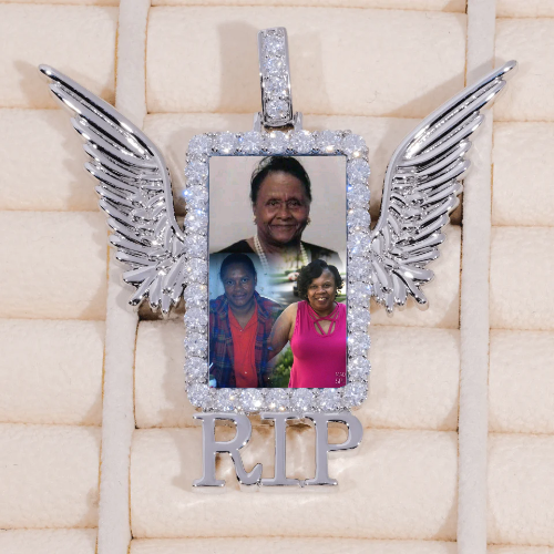 RIP WING 3D CUSTOM PICTURE PENDANT