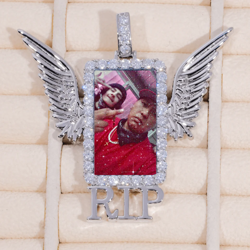RIP WING 3D CUSTOM PICTURE PENDANT