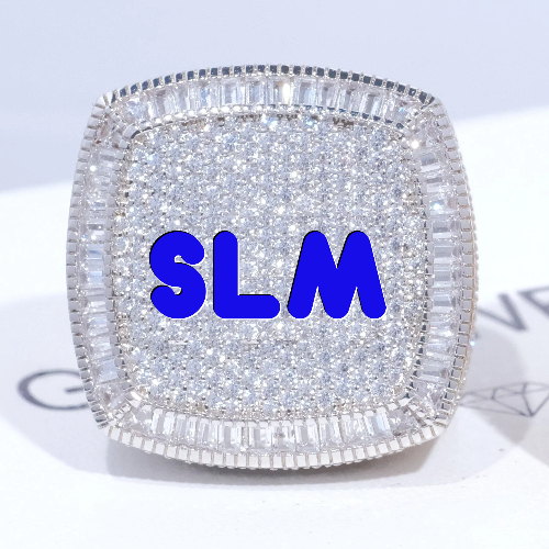 CUSTOM LETTER 3D ICED RING