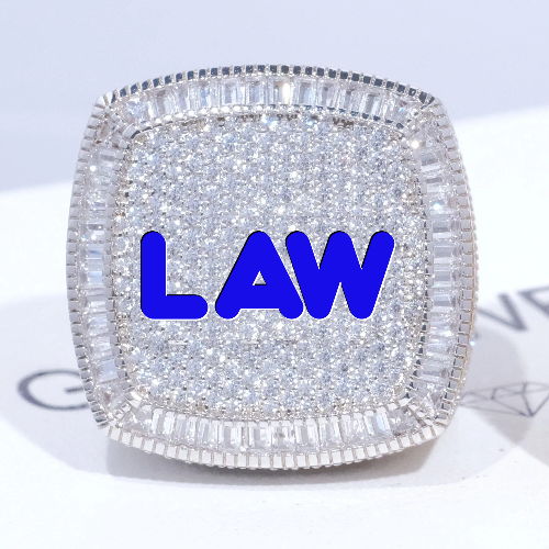 CUSTOM LETTER 3D ICED RING