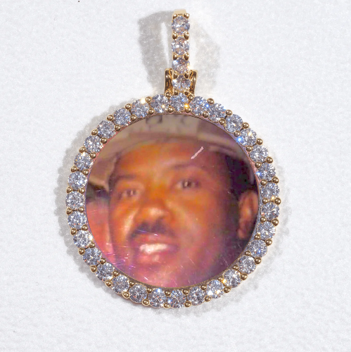 3D CIRCLE CUSTOM PICTURE PENDANT SMALL SIZE