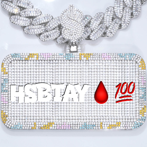 CUSTOM LETTER NECKLACE 3D COLORFUL SQUARE