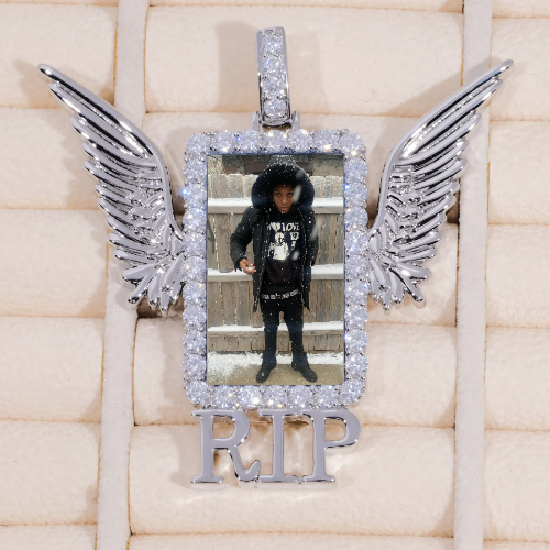 RIP WING 3D CUSTOM PICTURE PENDANT