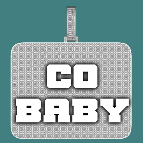 CUSTOM LETTER NECKLACE 3D BIG SQUARE