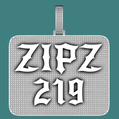 CUSTOM LETTER NECKLACE 3D BIG SQUARE