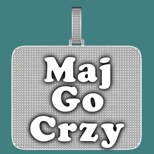 CUSTOM LETTER NECKLACE 3D BIG SQUARE