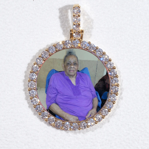 3D CIRCLE CUSTOM PICTURE PENDANT SMALL SIZE