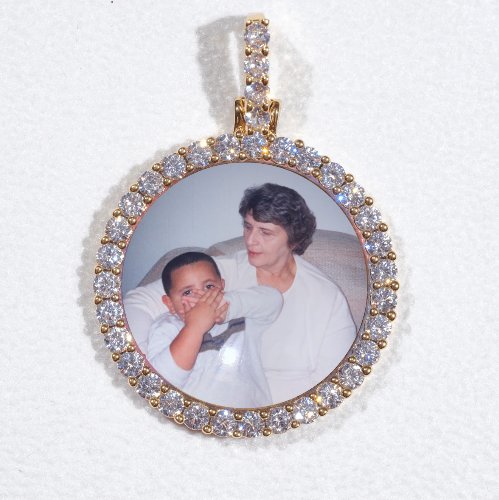 3D CIRCLE CUSTOM PICTURE PENDANT SMALL SIZE
