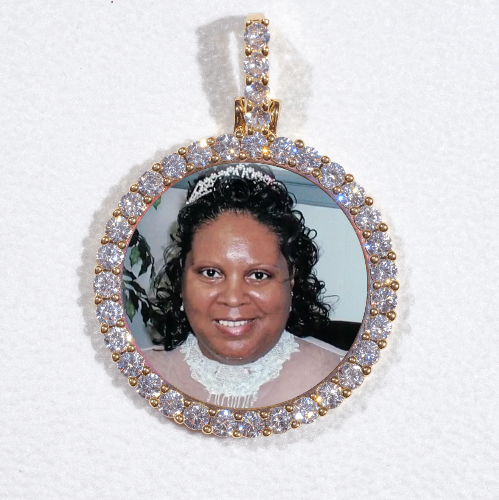 3D CIRCLE CUSTOM PICTURE PENDANT SMALL SIZE