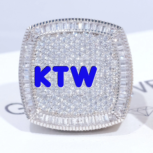 CUSTOM LETTER 3D ICED RING