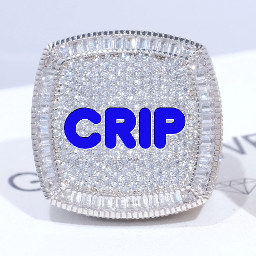 CUSTOM LETTER 3D ICED RING