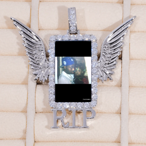 RIP WING 3D CUSTOM PICTURE PENDANT