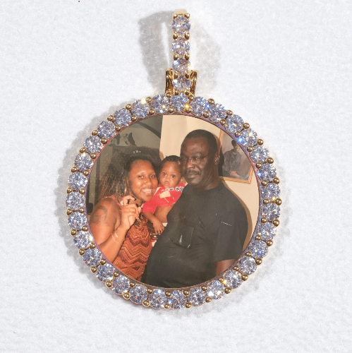 3D CIRCLE CUSTOM PICTURE PENDANT SMALL SIZE