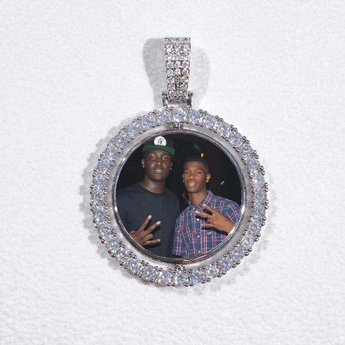 3D Spinning 2-Faced Custom Picture Pendant