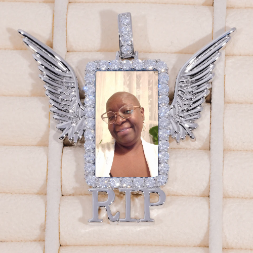 RIP WING 3D CUSTOM PICTURE PENDANT