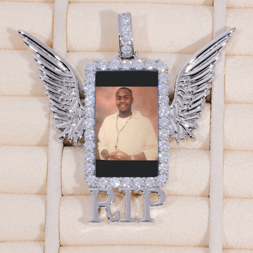RIP WING 3D CUSTOM PICTURE PENDANT