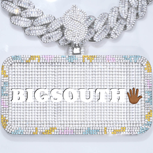 CUSTOM LETTER NECKLACE 3D COLORFUL SQUARE