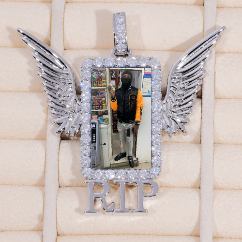RIP WING 3D CUSTOM PICTURE PENDANT