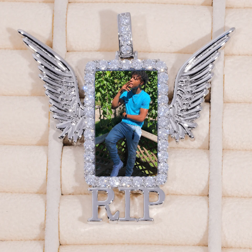 RIP WING 3D CUSTOM PICTURE PENDANT