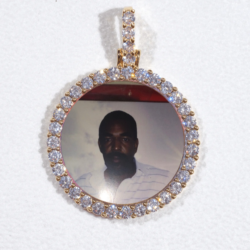 3D CIRCLE CUSTOM PICTURE PENDANT SMALL SIZE