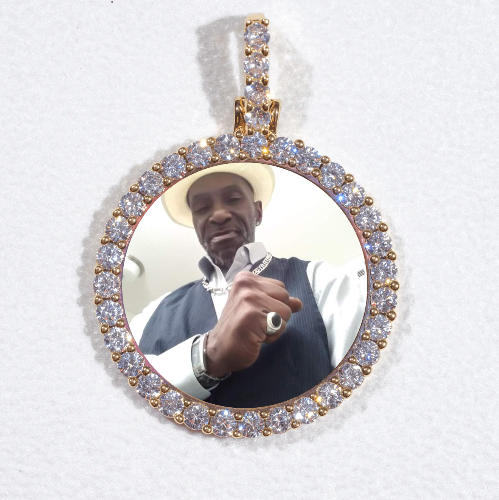 3D CIRCLE CUSTOM PICTURE PENDANT SMALL SIZE