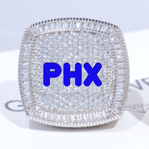 CUSTOM LETTER 3D ICED RING
