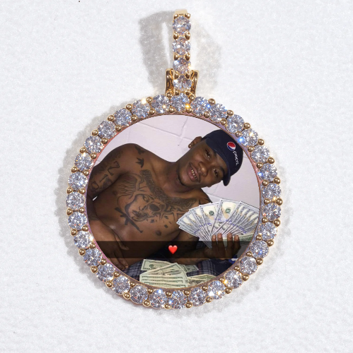 3D CIRCLE CUSTOM PICTURE PENDANT SMALL SIZE