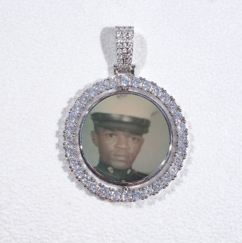 3D Spinning 2-Faced Custom Picture Pendant