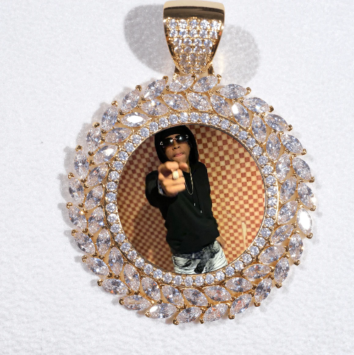 Large 3D Wheat Ear Custom Picture Pendant