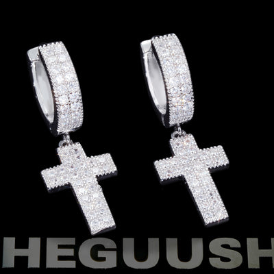 Official Limited 18K Gold-Plated Cross Earring