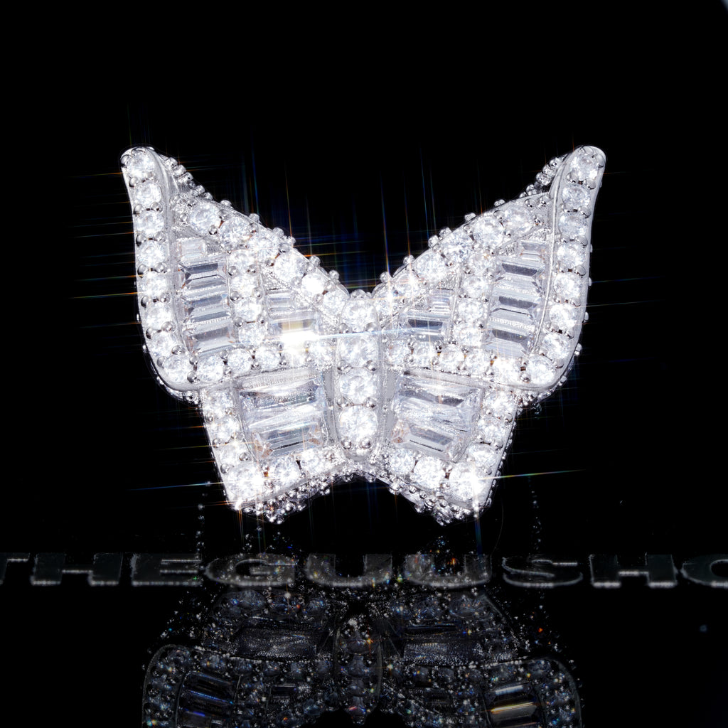 Gold-Plated Micro-inlay AAA CZ Butterfly Ring