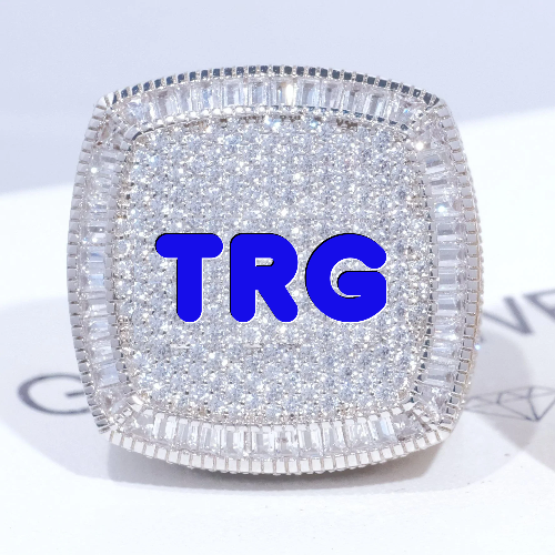 CUSTOM LETTER 3D ICED RING