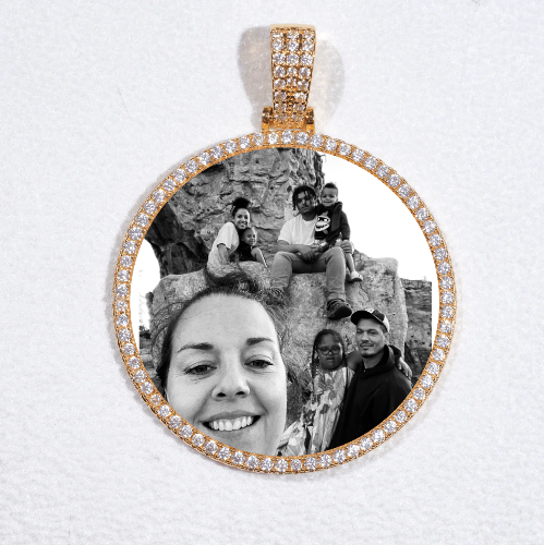 MEDIUM 3D CIRCLE CUSTOM PICTURE PENDANT