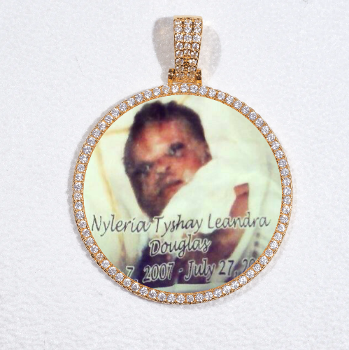 MEDIUM 3D CIRCLE CUSTOM PICTURE PENDANT